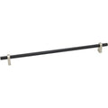24" Center To Center Knurled Bar Appliance Pull Matte Black Y29456