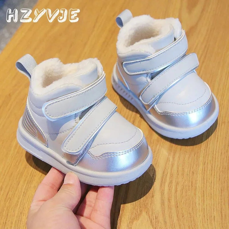 Silvery White Non Slip Warm Snow Boots L93742