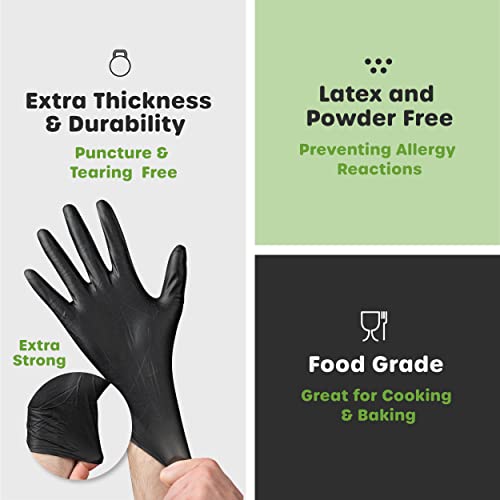 Black Nitrile Disposable Gloves B152270