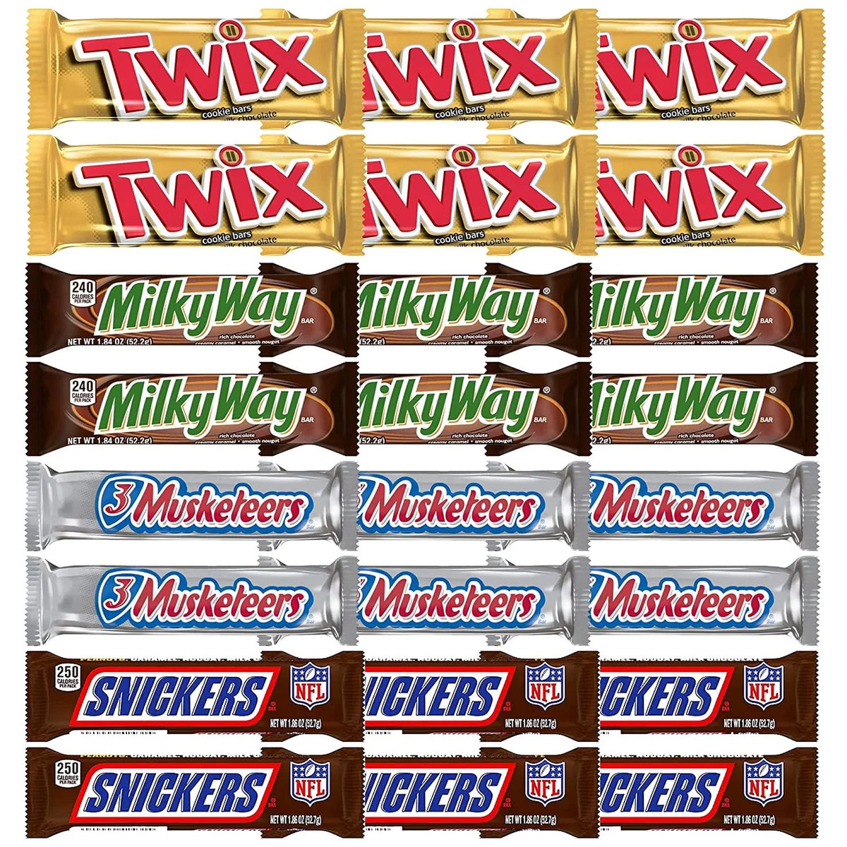 Milk Chocolate Candy Bars Variety Pack 24 Bars H562802